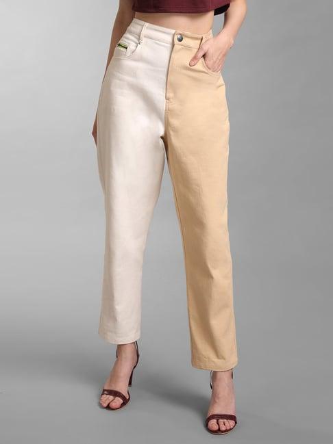 kz07-by-kazo-off-white-&-beige-color-block-regular-fit-high-rise-jeans