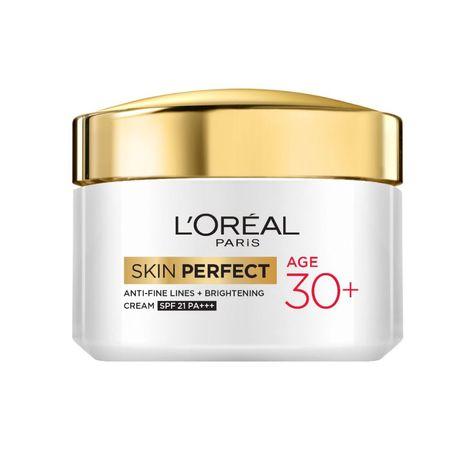 l’oreal paris skin perfect anti fine lines+brighteninga cream spf 21 pa+++ age 30+ (50 g)