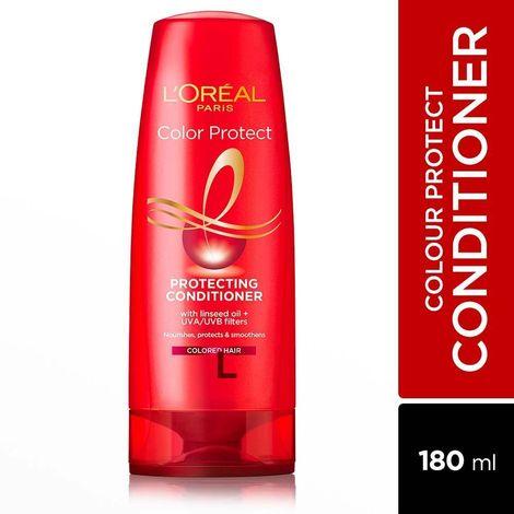 l’oreal paris conditioner, vibrant & revived colour, for colour-treated hair, colour protect, 180ml