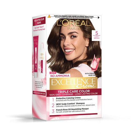 l’oreal paris excellence creme hair color -a light browna 5 (72 ml + 100 g)