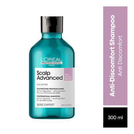 l’oreal professionnel scalp advanced anti-discomfort dermo-regulator shampoo | for sensitive scalp | enriched with niacinamide | (300 ml)