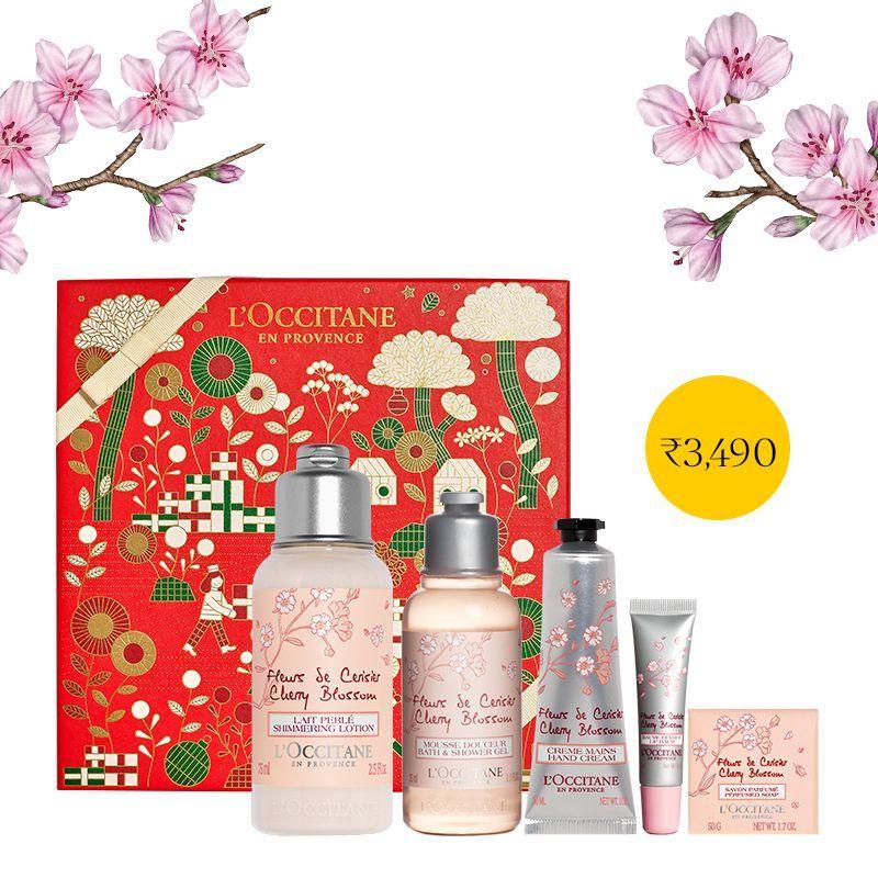 l'occitane cherry blossom gift set