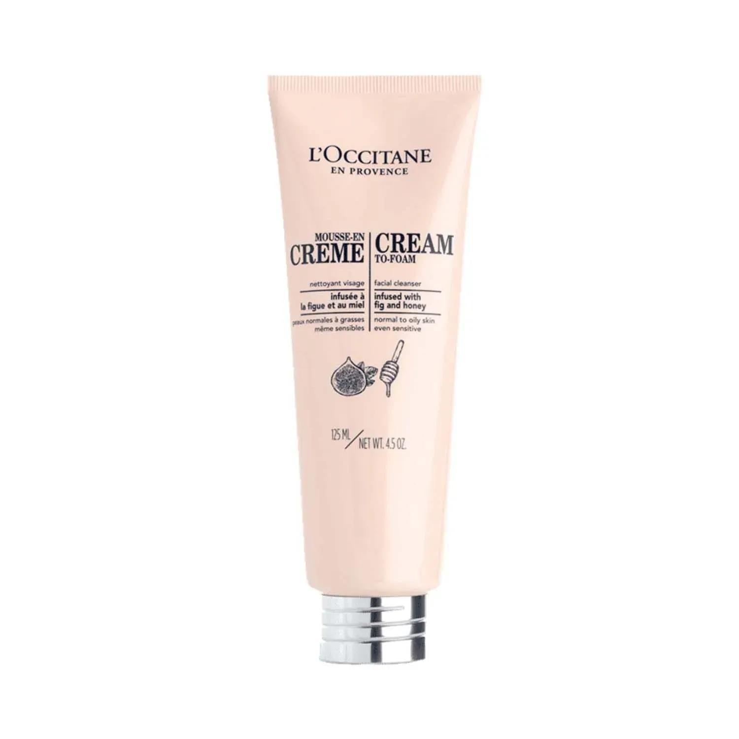 l'occitane cream-to-foam face cleanser - (125ml)