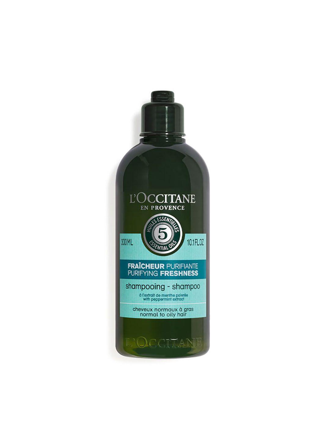 l'occitane en provence unisex green aromachologie purifying freshness shampoo 300ml
