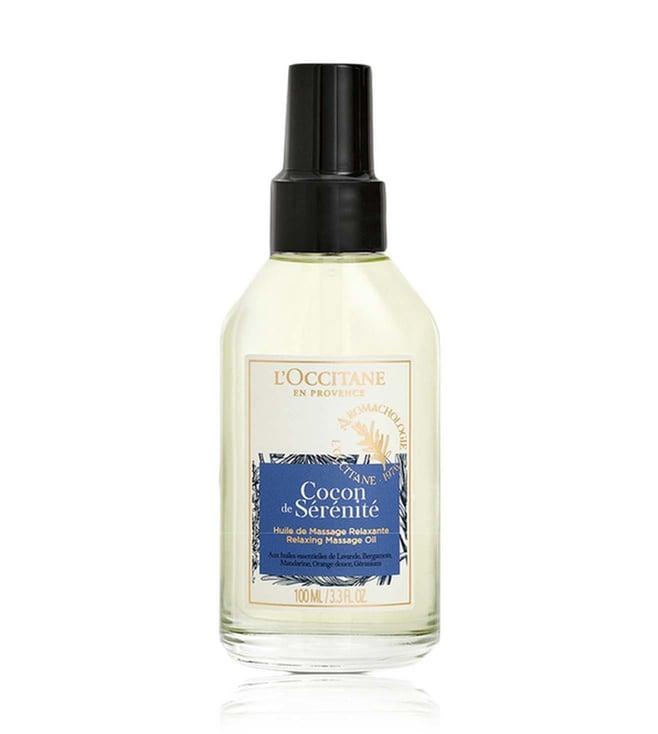 l'occitane cocon de serenite relaxing massage oil - 100 ml