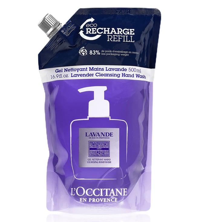 l'occitane en provence lavender cleansing hand wash eco recharge refill - 500 ml
