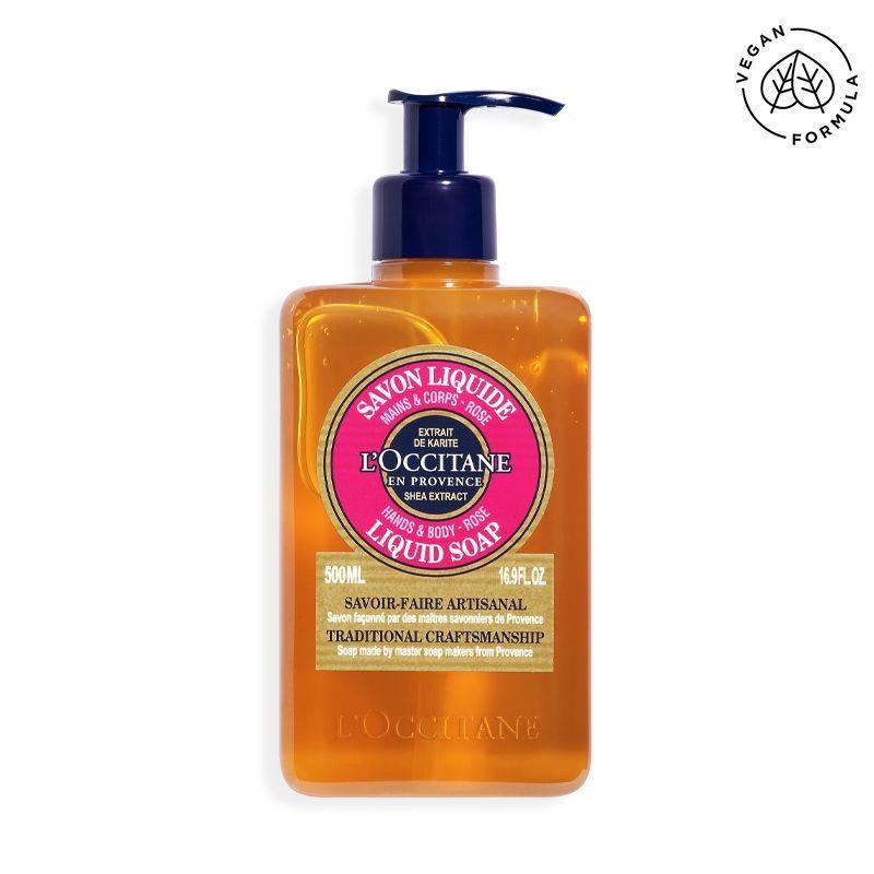 l'occitane shea rose liquid soap