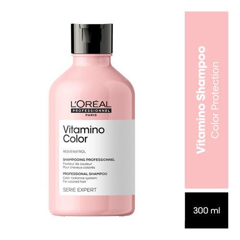 l'oreal professionnel serie expert vitamino shampoo | protects hair colour from fading & adds shine | with antioxidant properties (300ml)