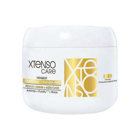 l'oreal professionnel xtenso care sulfate-free mask|hair mask for all hair types|gently cleanses, controls frizz|with keratin repair (196gms)