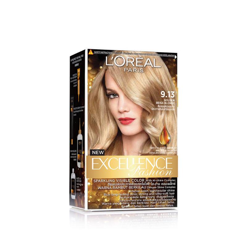 l'oreal paris excellence fashion - shade 9.13 golden beige blonde