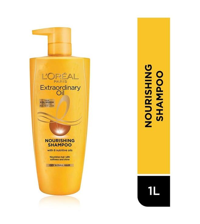 l'oreal paris extraordinary oil nourishing shampoo for dry & dull hair - 1000 ml