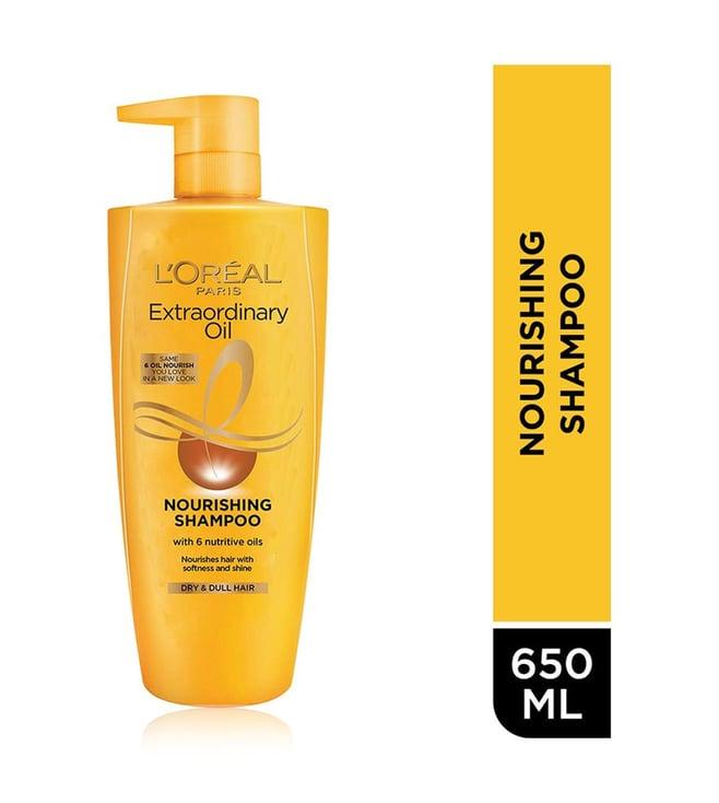 l'oreal paris extraordinary oil nourishing shampoo for dry & dull hair - 650 ml