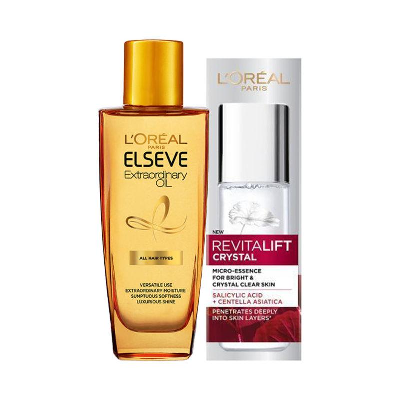 l'oreal paris revitalift crystal essence and extraordinary oil serum