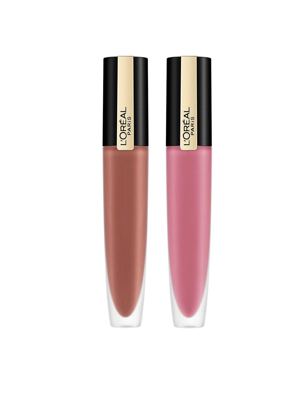 l'oreal paris set of 2 rouge signature matte liquid lipsticks