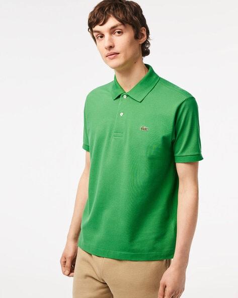 l.12.12 polo t-shirt with ribbed hem