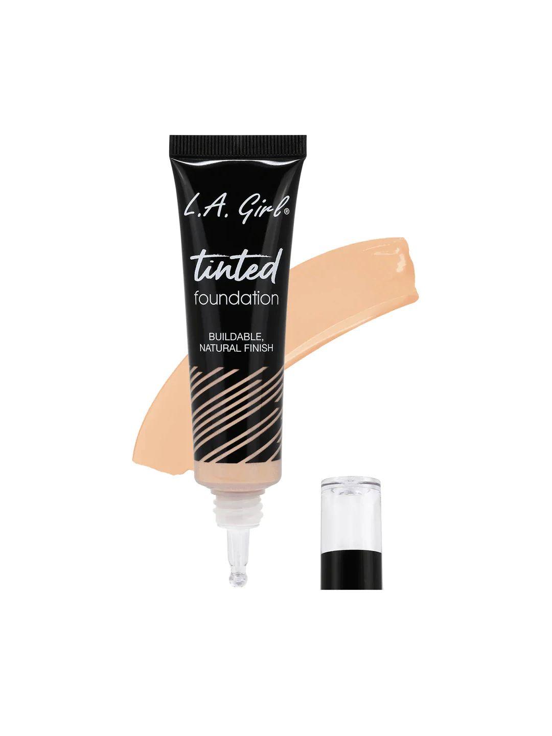 l.a girl buildable natural finish tinted foundation 30 ml - porcelain