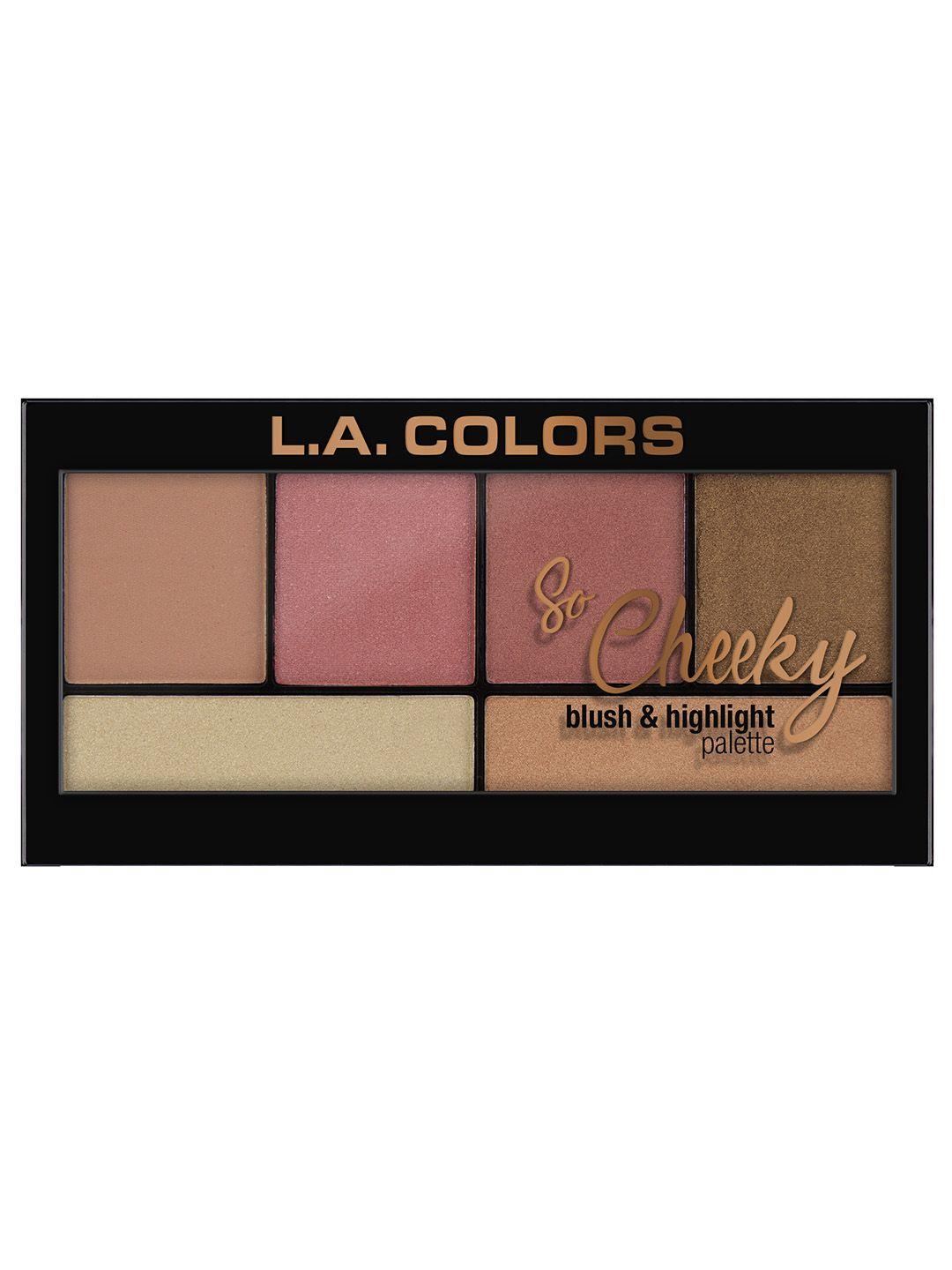 l.a colors c30462 peaches and cream so cheeky blush and highlight palette 22 g