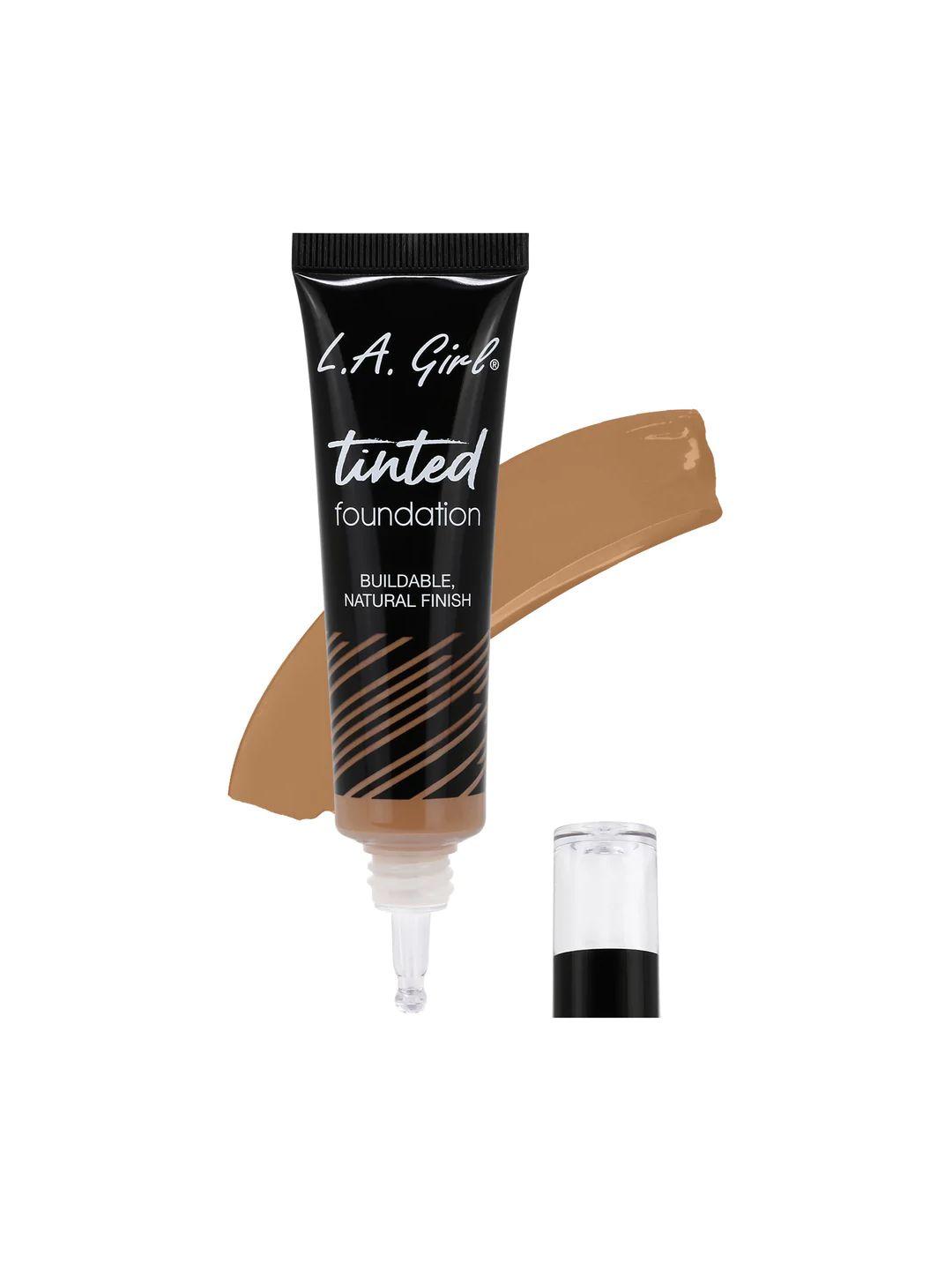 l.a girl buildable natural finish tinted foundation 30 ml - almond