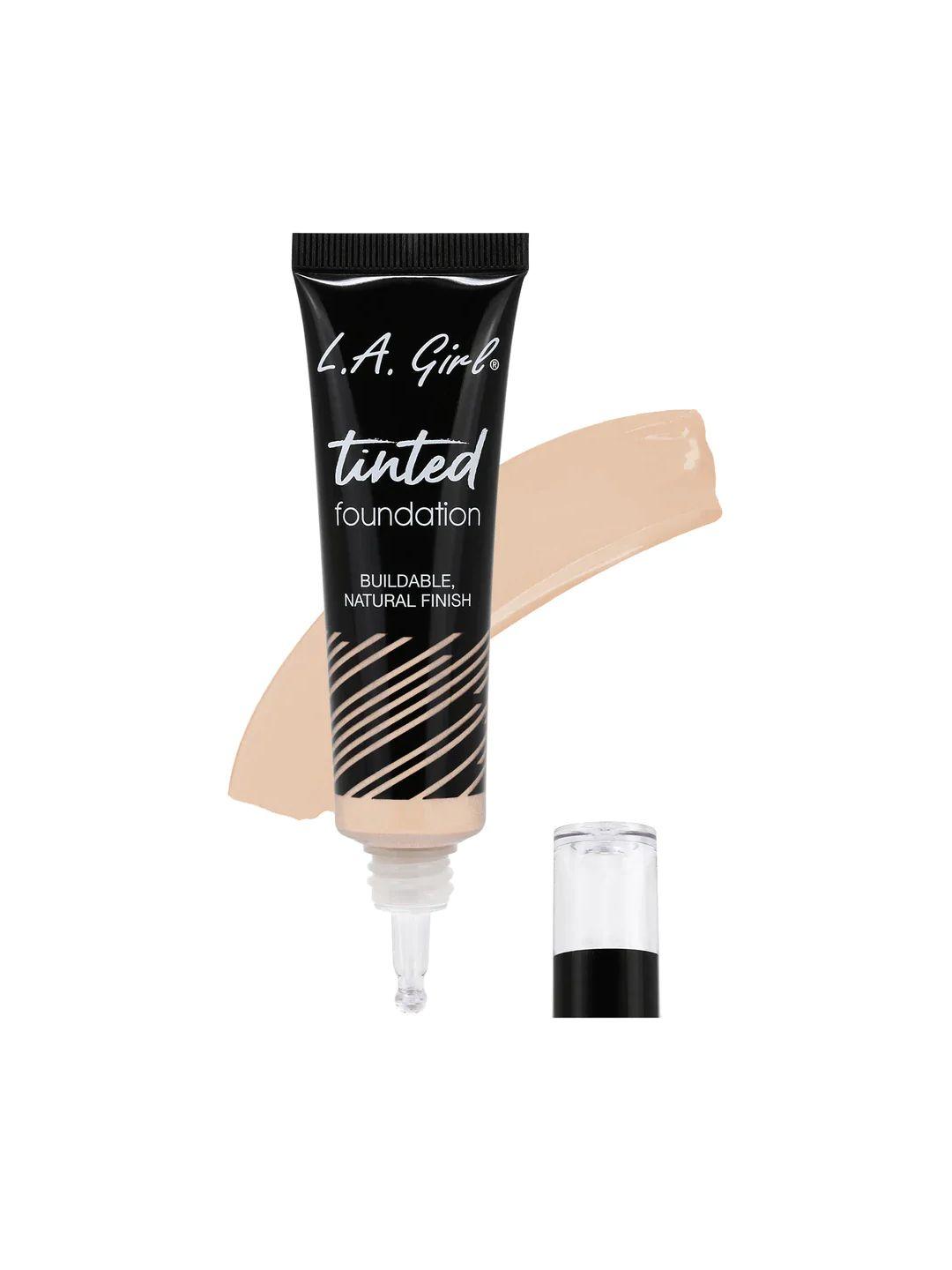 l.a girl buildable natural finish tinted foundation 30 ml - bisque