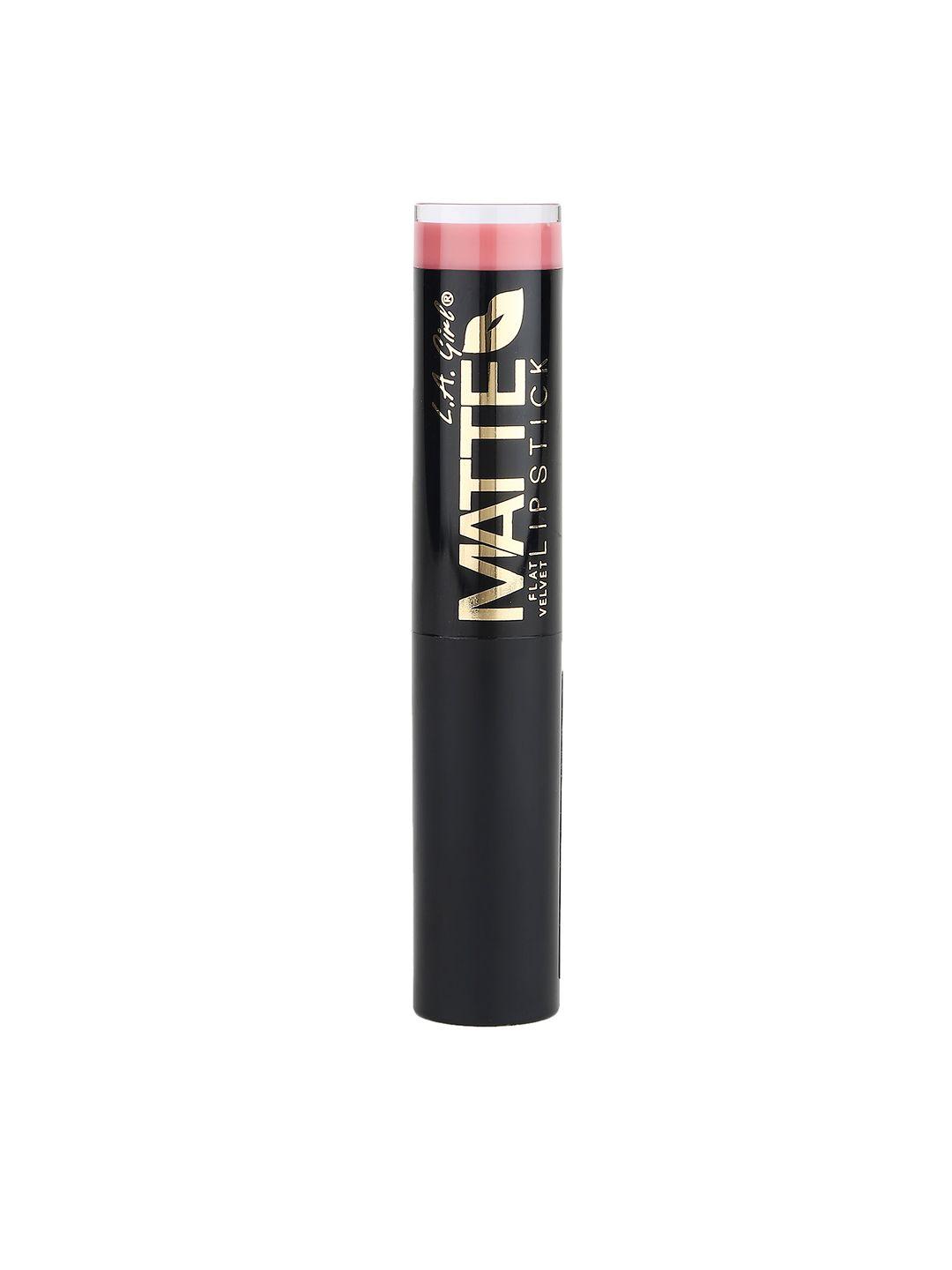 l.a girl hush flat velvet coral matte lipstick