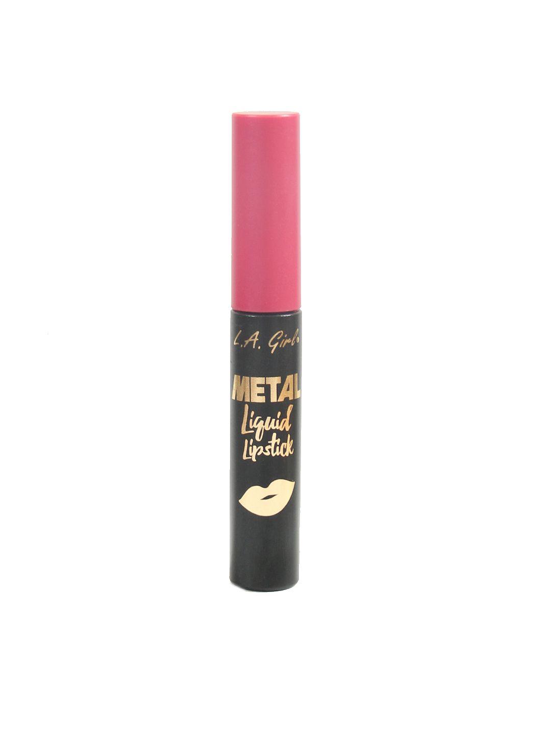 l.a girl metal brilliant pink liquid lipstick