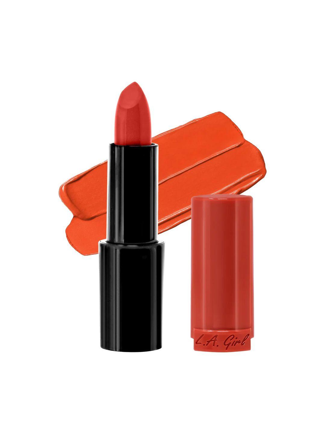 l.a girl pretty & plump creamy lipstick with vitamin e & shea butter - juicy peach