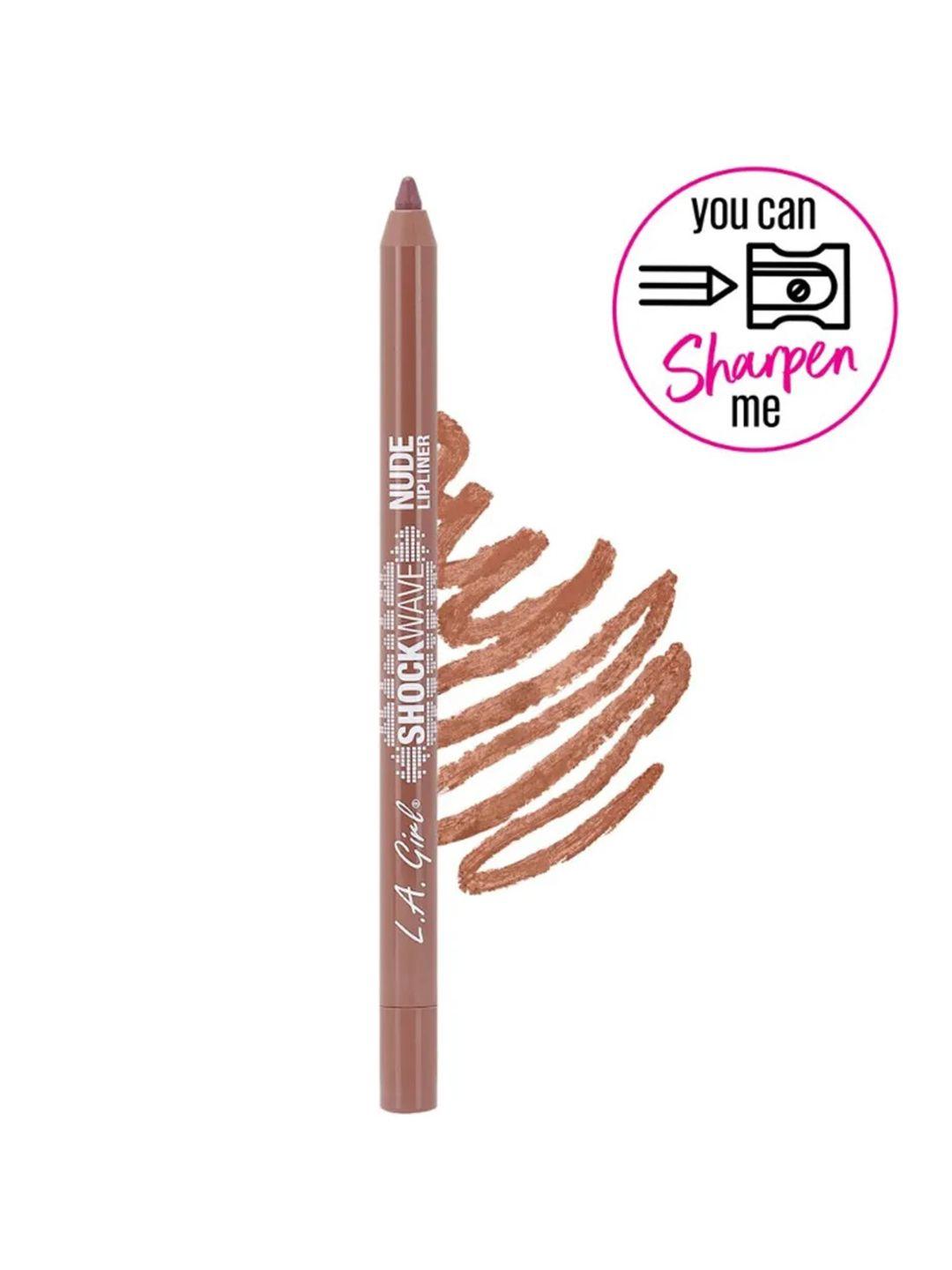 l.a girl shockwave nude water-resistant lip liner 1.2 g - coquette