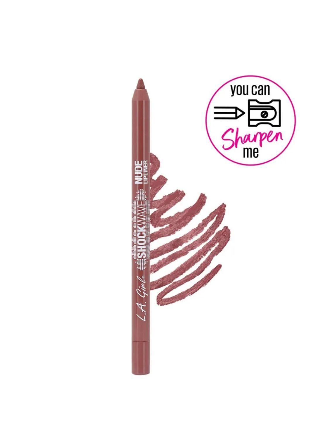 l.a girl shockwave nude water-resistant lip liner 1.2 g - mauve