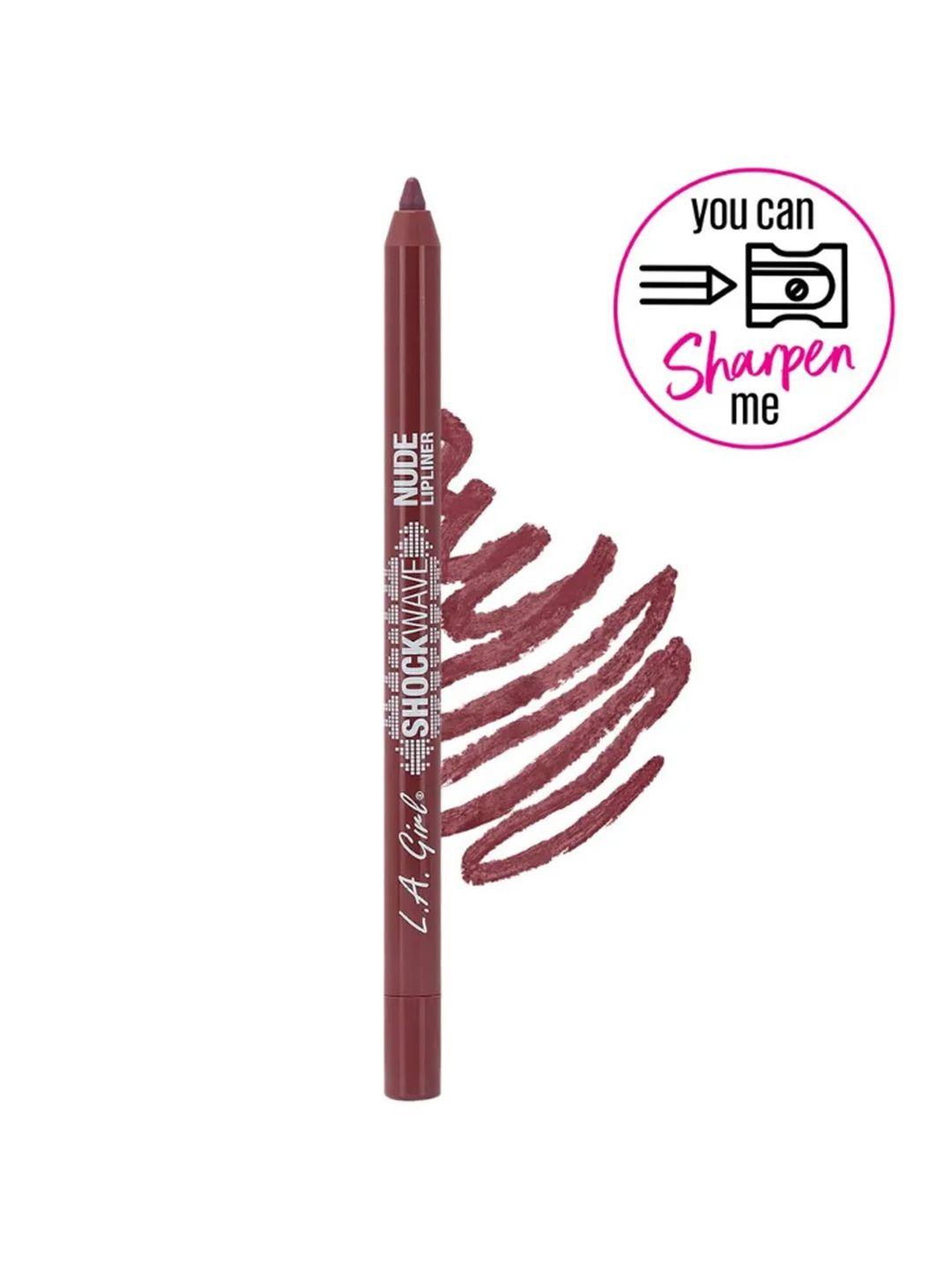 l.a girl shockwave nude water-resistant lip liner 1.2 g - rosewood