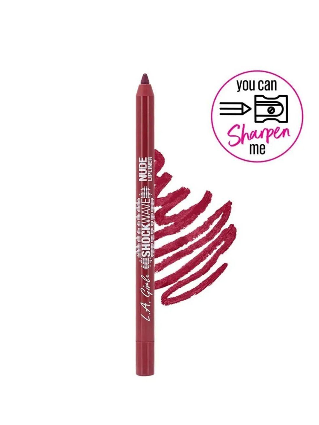 l.a girl water-resistant & smudge proof shockwave nude lip liner 1.2 g - karma