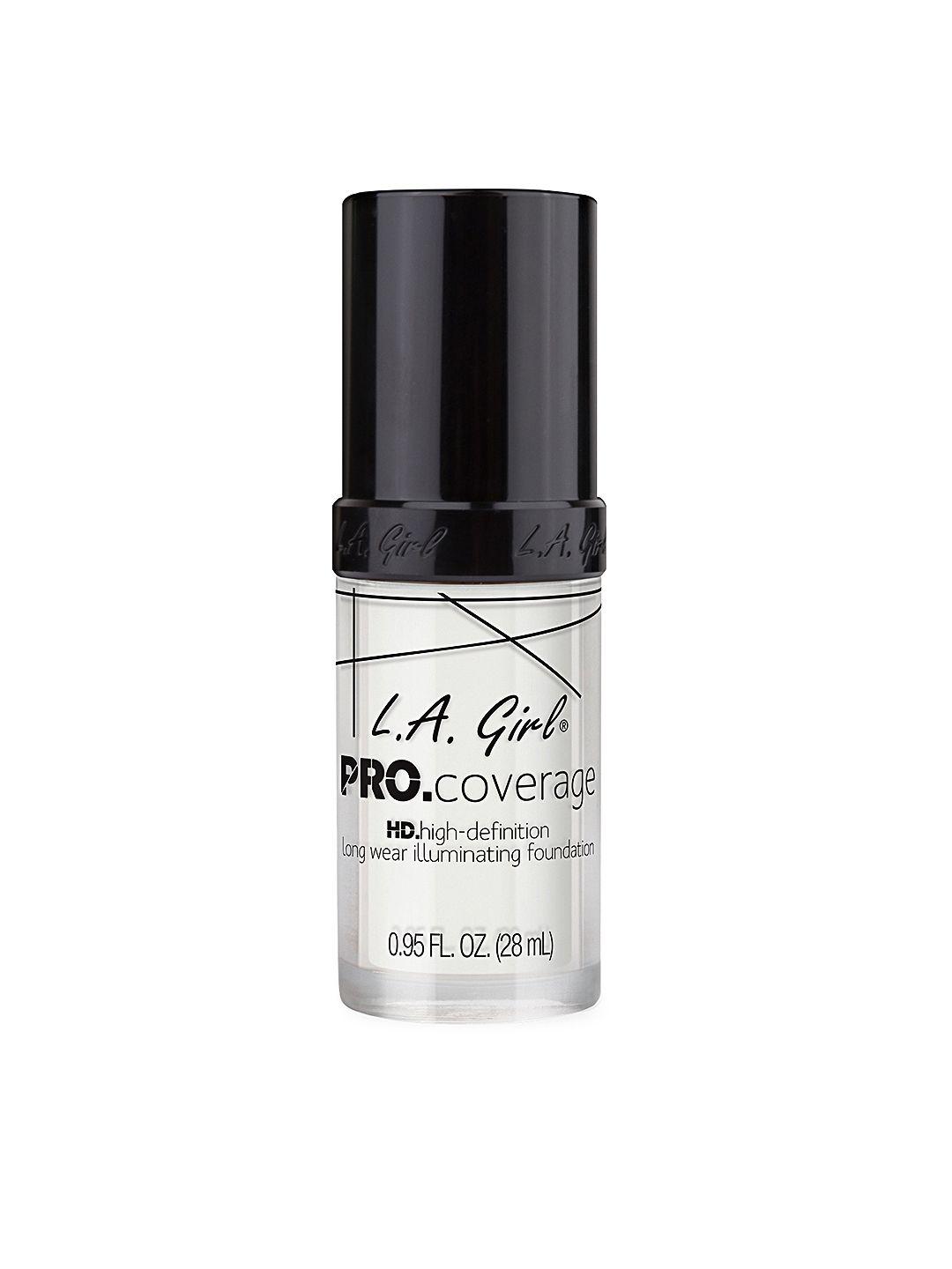 l.a girl white pro coverage high definition long wear foundation glm641 28 ml