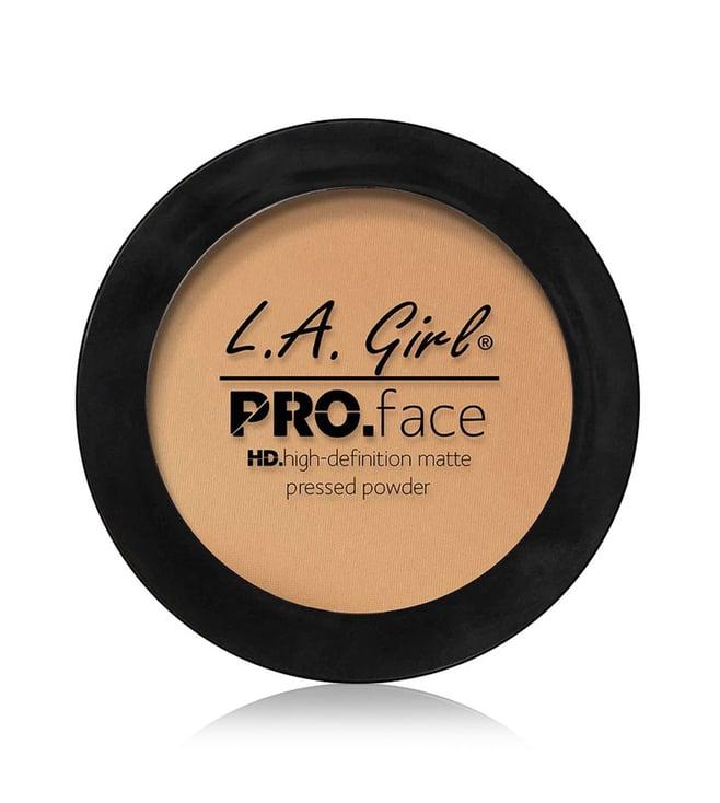 l.a. girl hd pro face pressed powder medium beige - 7 gm