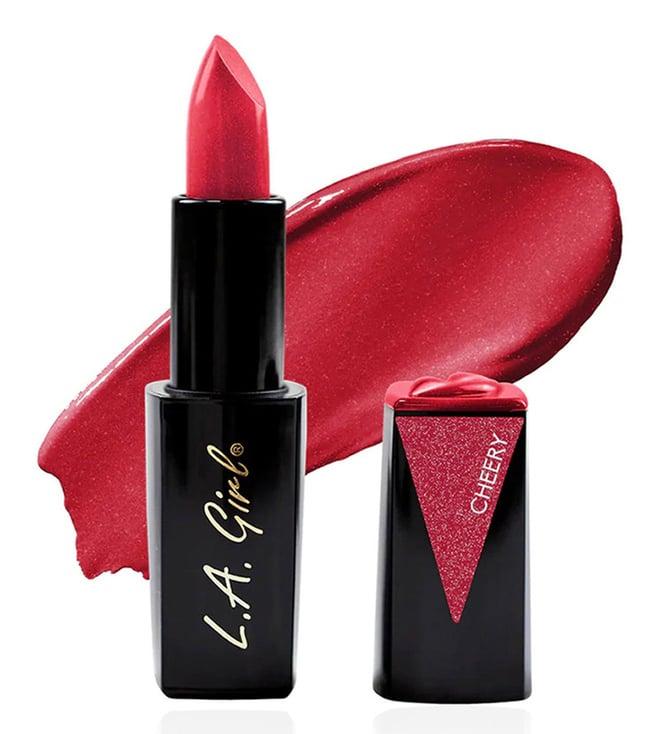 l.a. girl lip attraction lipstick cheery - 3.2 gm