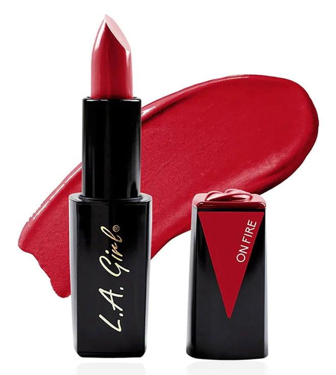 l.a. girl lip attraction lipstick onfire - 3.2 gm