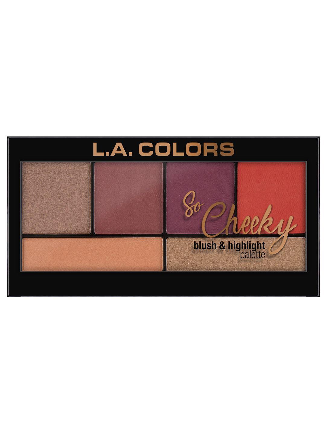 l.a. colors so cheeky hot and spicy blush and highlight palette 22gm