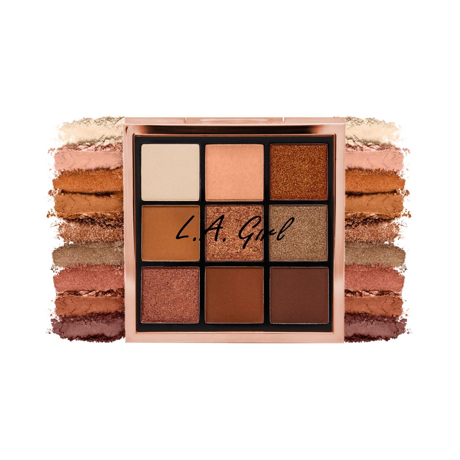 l.a. girl keep it playful 9 color eyeshadow palette - ges435 foreplay (14g)