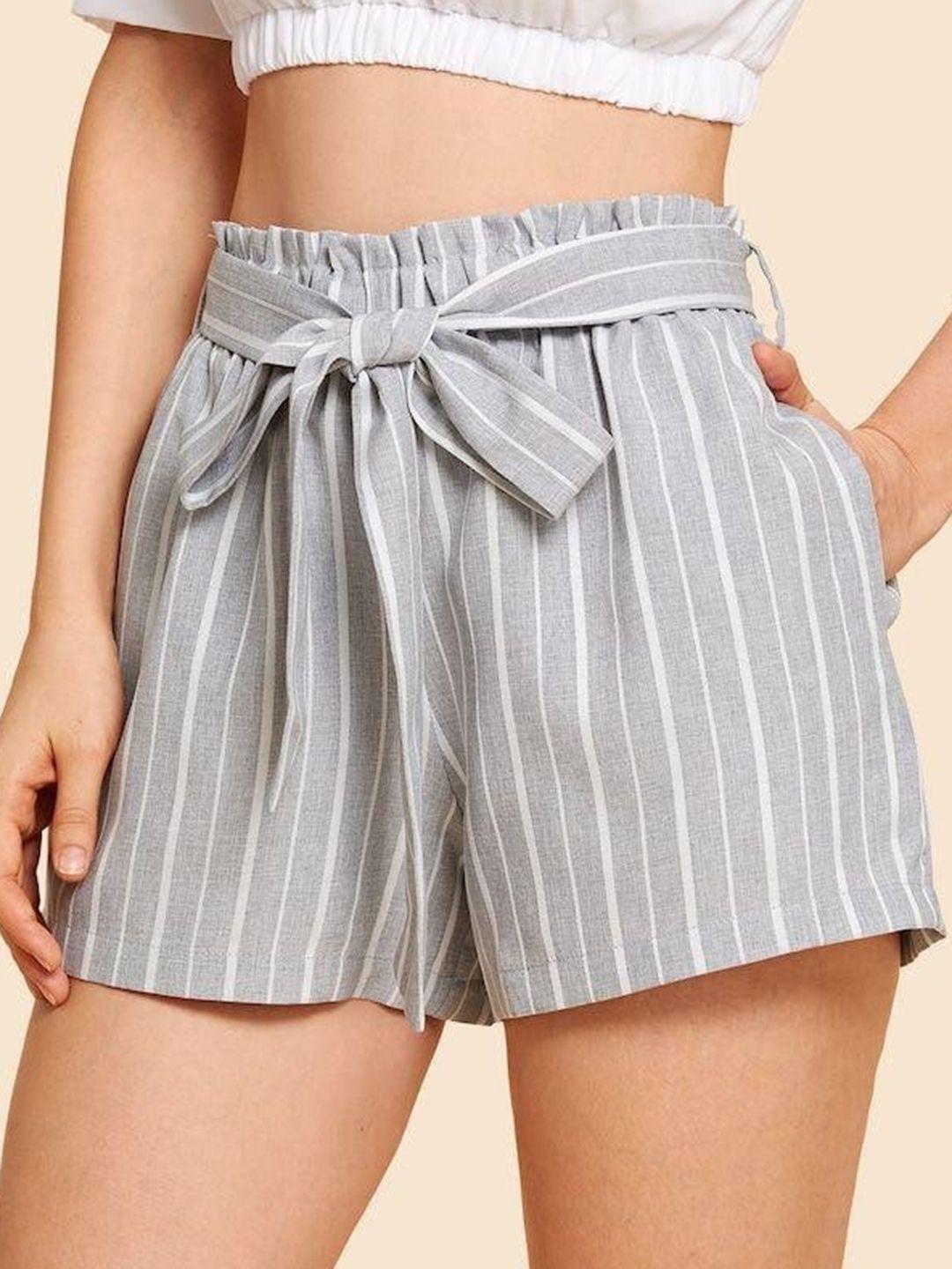 la aimee women striped shorts
