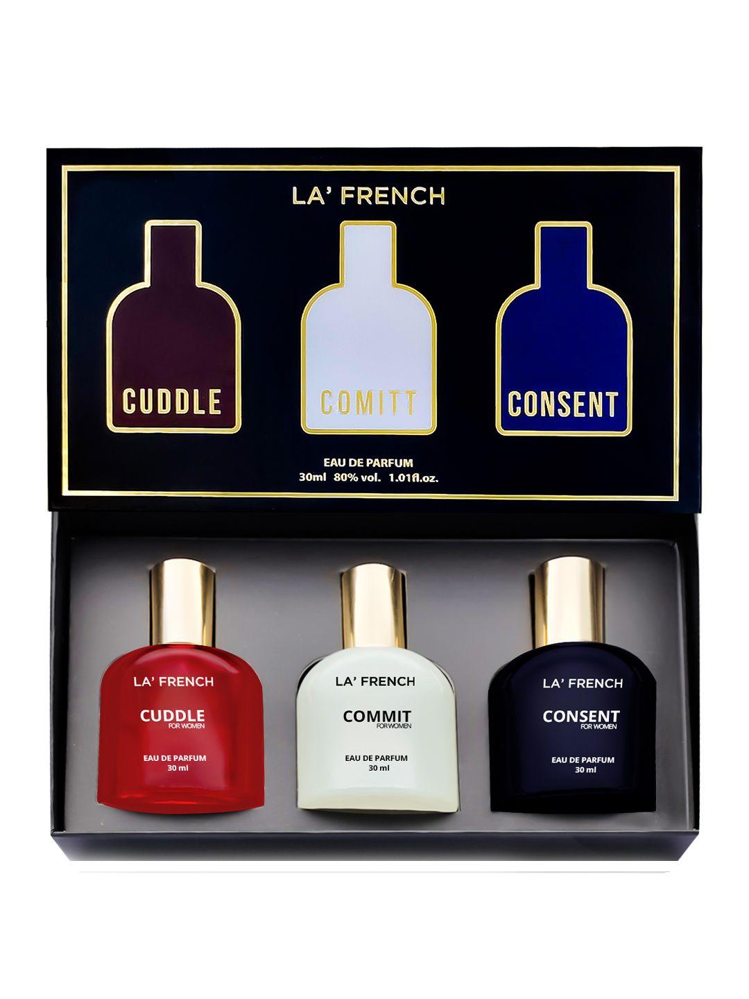 la french c series set of 3 edp perfume - cuddle-commit-consent - 30ml each