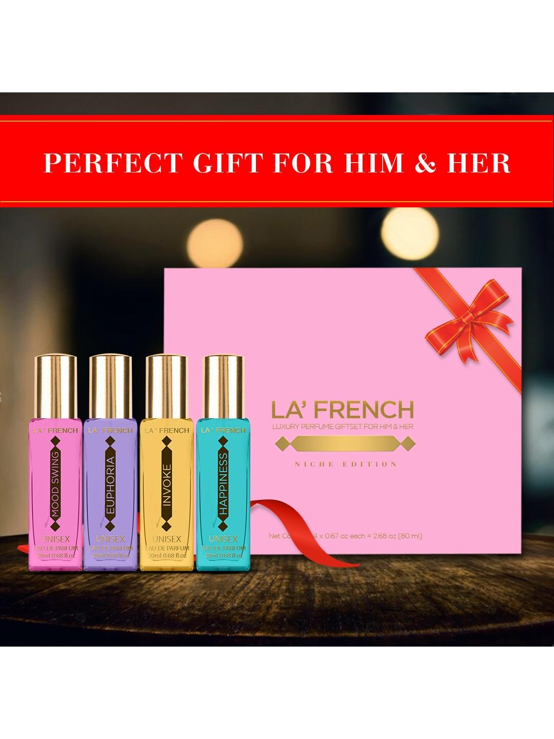 la french mood luxury perfume gift set 80 ml -euphoria - invoke - mood swing - happines