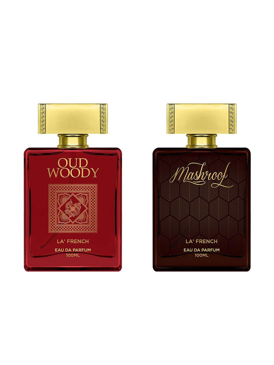 la french set of 2 oud woody & mashroof eau de parfum - 100ml each