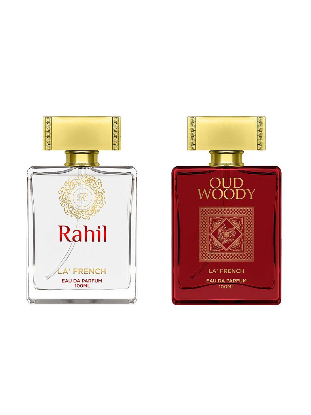 la french set of 2 rahil & oud woody eau de parfum - 100ml each