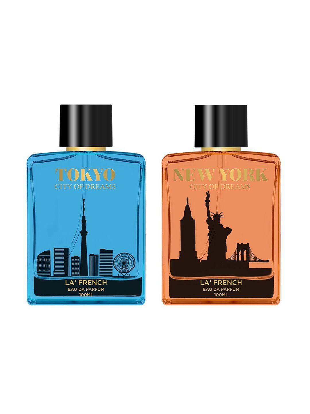 la french tokyo & new york long lasting eau de parfum - 100ml each
