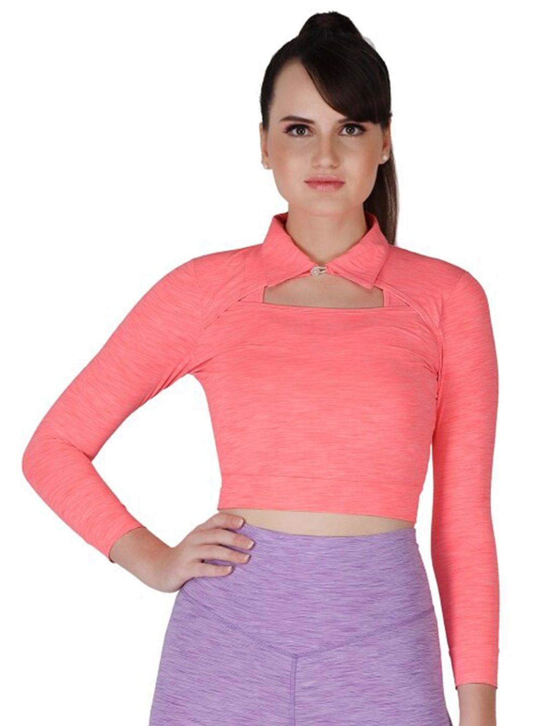 la aimee pink solid top