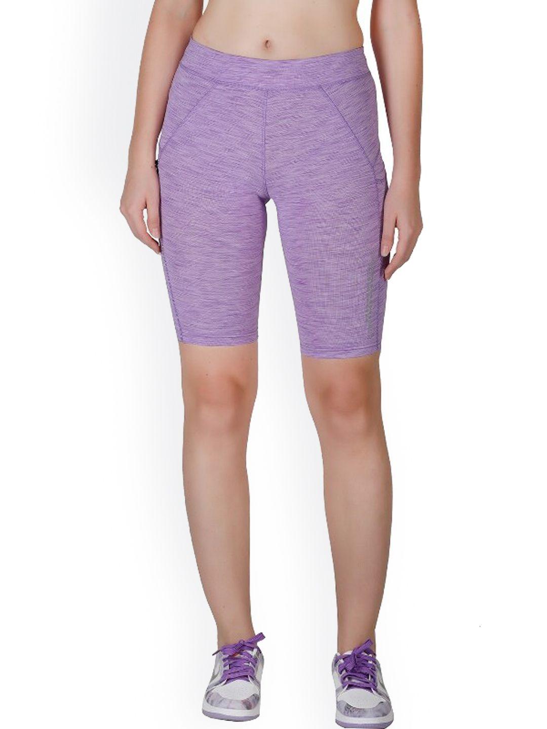 la aimee women elegant purple solid shorts