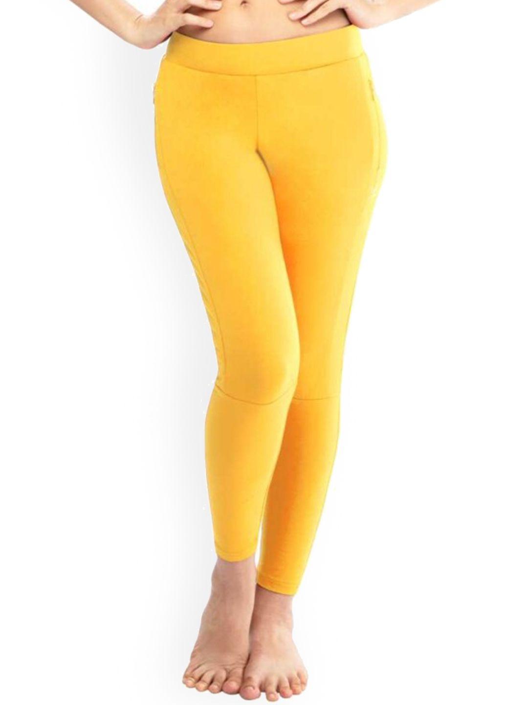 la aimee women yellow buddy hug skinny fit tights