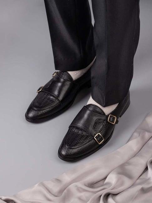 la botte men's black monk shoes
