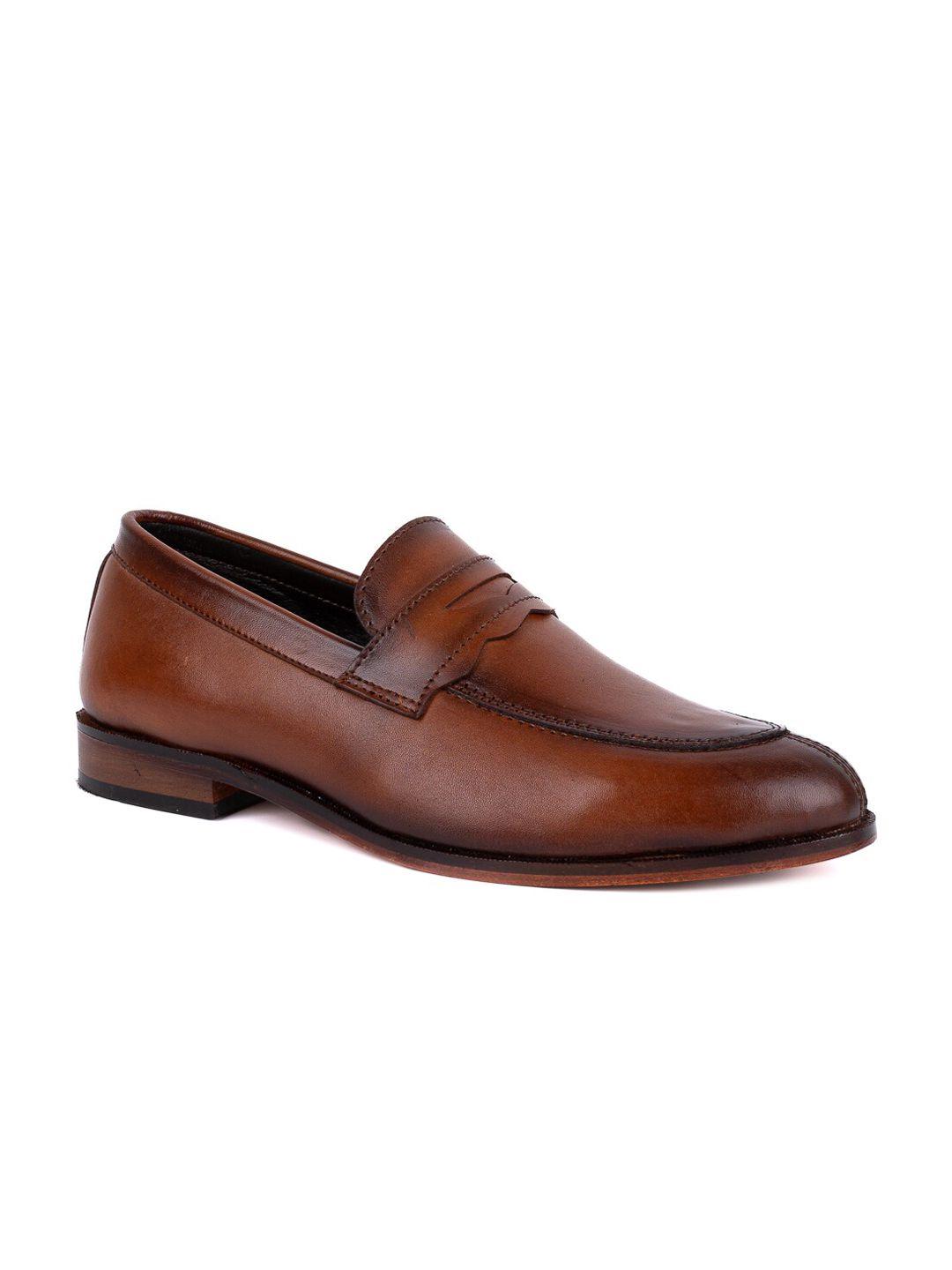 la botte men tan brown solid leather formal loafers
