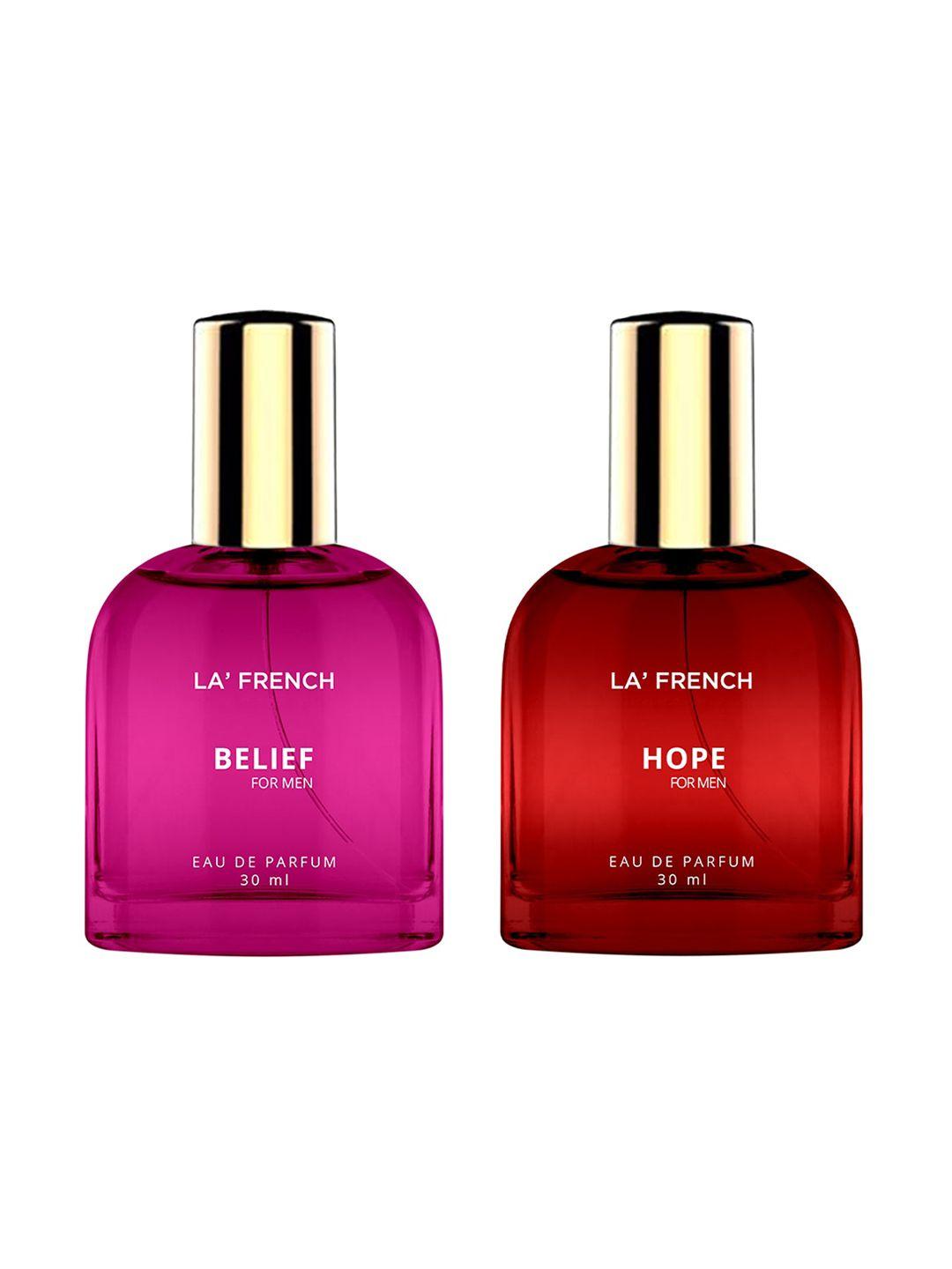 la french 2-pcs belief & hope long lasting eau de parfum - 30ml each