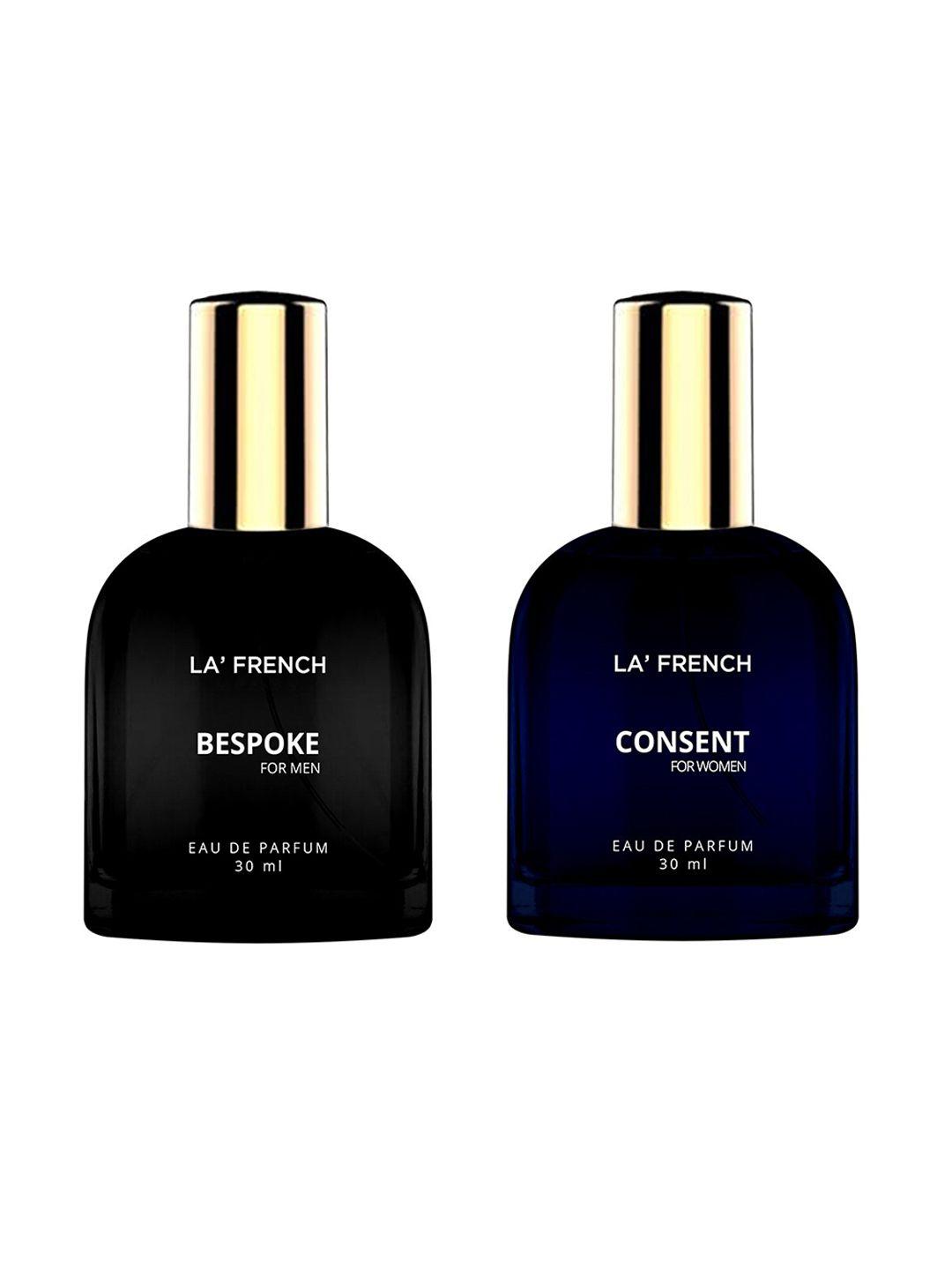 la french 2-pcs bespoke & consent long lasting eau de parfum - 30ml each