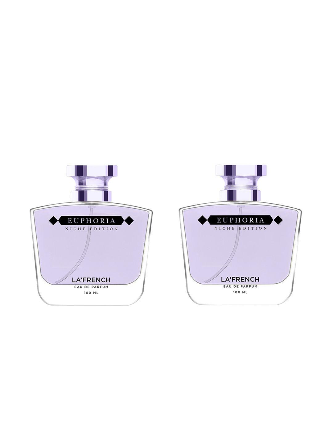 la french euphoria 2-pcs long lasting eau de parfum - 100ml each